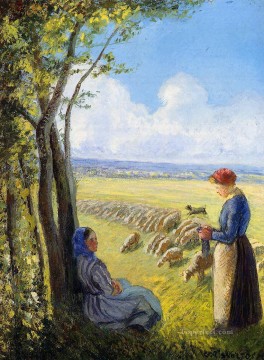  schafe - Schäferesses Camille Pissarro